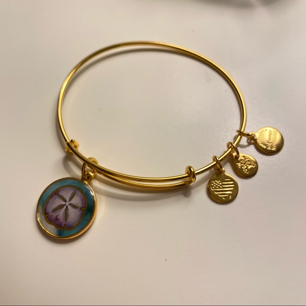 gold alex and ani bracelet